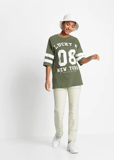 T-shirt oversize 100% coton, bonprix