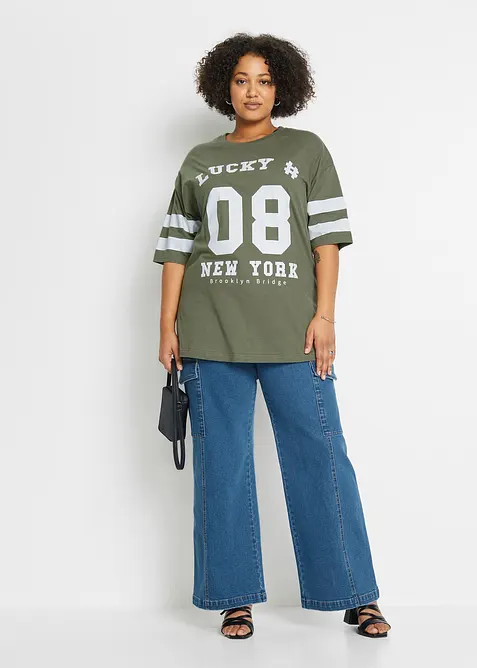 T-shirt oversize 100% coton, bonprix