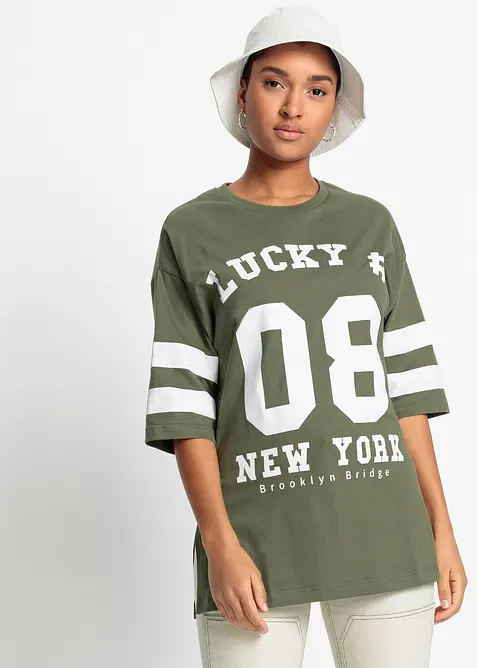 T-shirt oversize 100% coton, bonprix