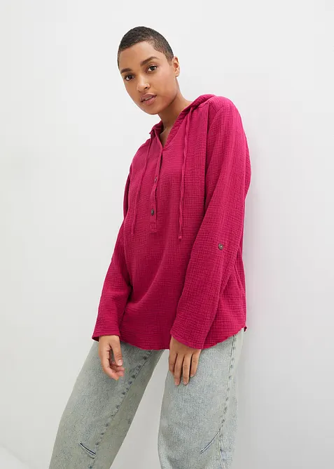 Blouse légère en gaze de coton, bonprix