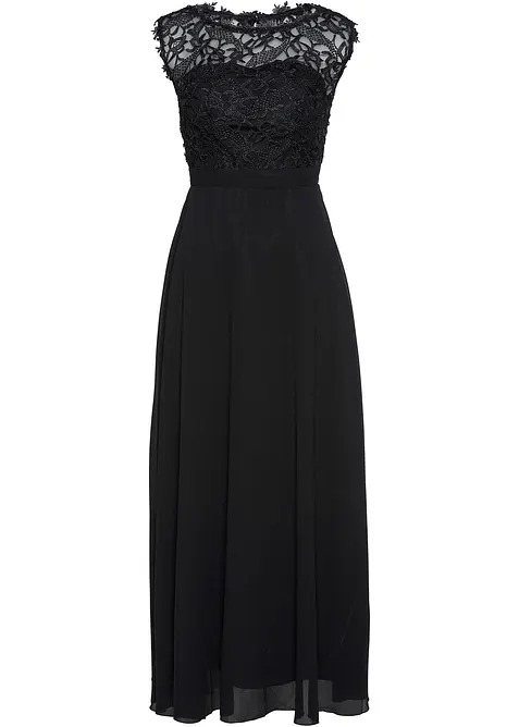 Robe longue avec dentelle, bonprix