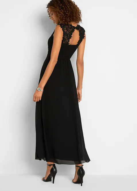 Robe longue avec dentelle, bonprix