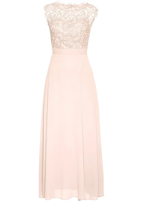 Robe longue avec dentelle, bonprix