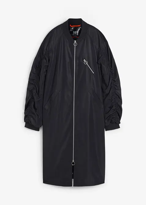 Manteau léger avec col en bord-côtes, bonprix