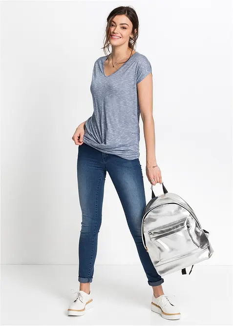 T-shirt en viscose m&eacute;lang&eacute;e, bonprix