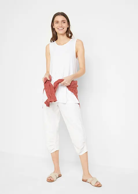 Lot de 2 débardeurs longs en viscose douce, bonprix