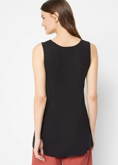 Lot de 2 débardeurs longs en viscose douce, bonprix