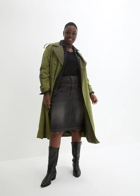 Jupe en jean extensible, bonprix