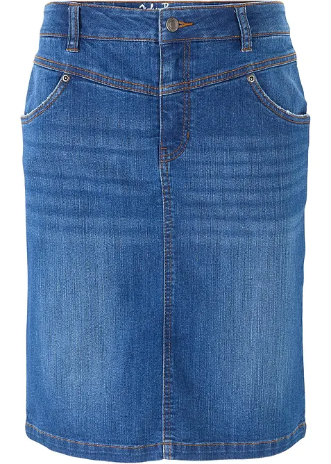 Jupe en jean extensible, bonprix