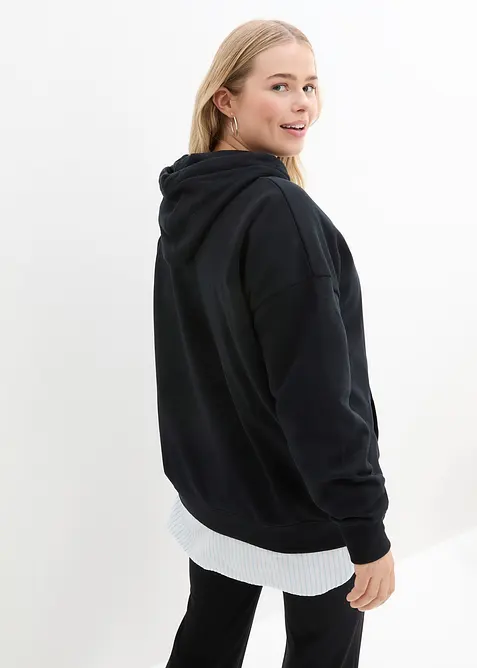 Sweat à capuche oversize, bonprix