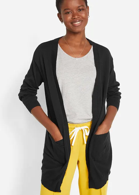 Gilet en fine maille de coton, bonprix