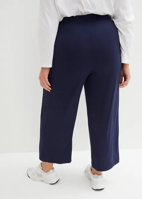 Pantalon 7/8 fluide en jersey viscose, bonprix