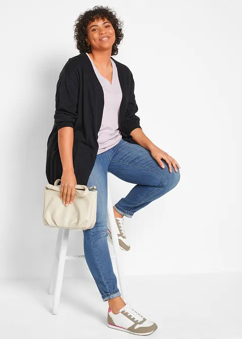 Gilet en fine maille de coton, bonprix