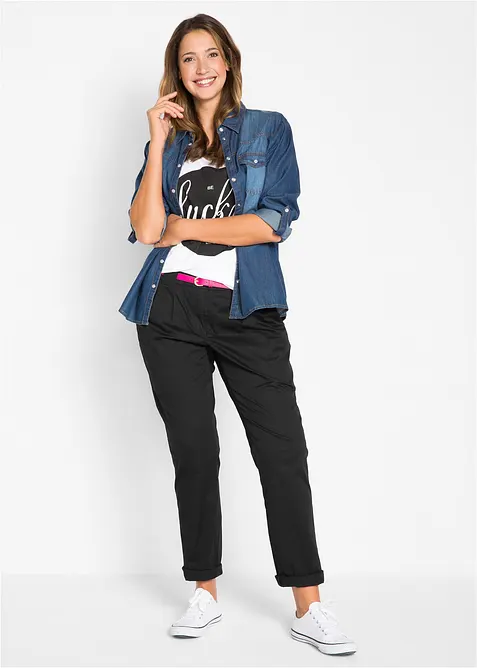 Pantalon chino extensible, bonprix