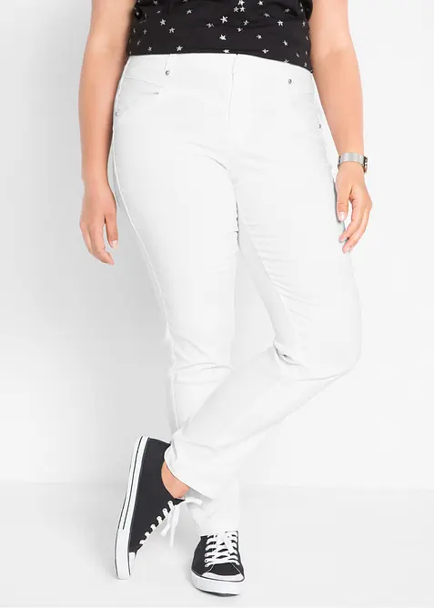 Pantalon droit en bengaline extensible, bonprix