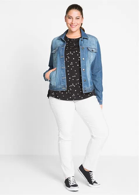 Pantalon droit en bengaline extensible, bonprix