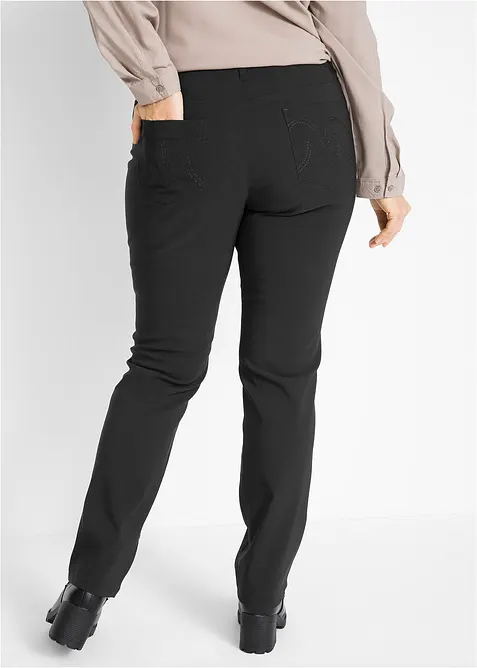 Pantalon droit en bengaline extensible, bonprix