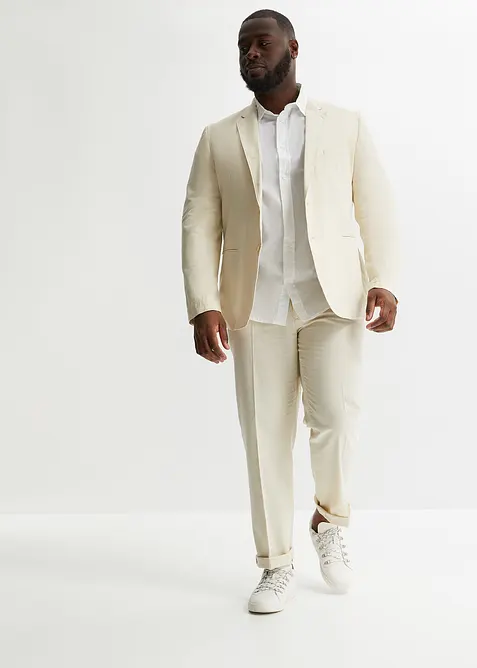 Costume 2 pièces en lin mélangé, regular, bonprix