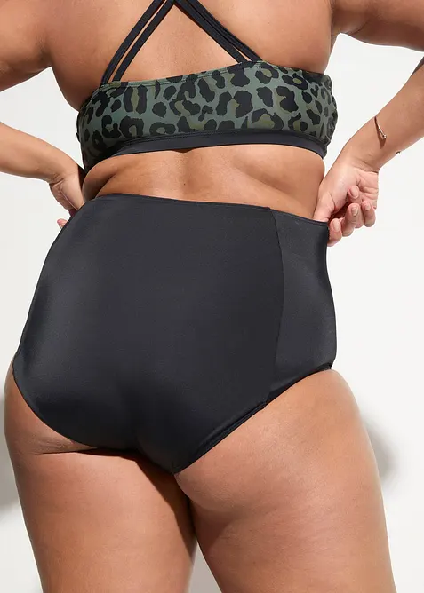 Bas de bikini taille haute, échancrure normale, bonprix
