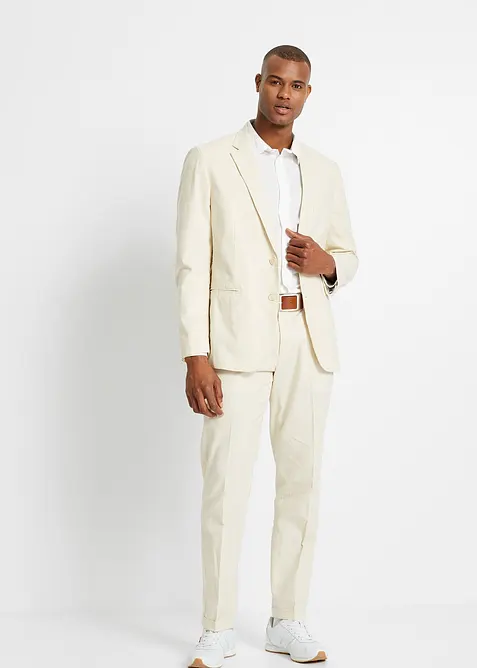 Costume 2 pièces en lin mélangé, regular, bonprix