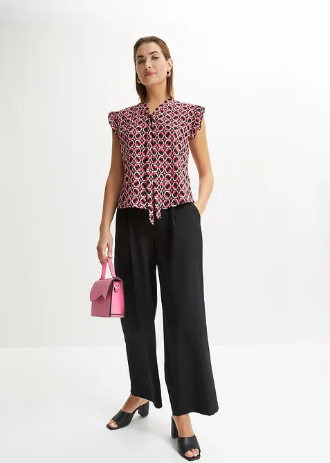 Blouse sans manches imprimée, bonprix