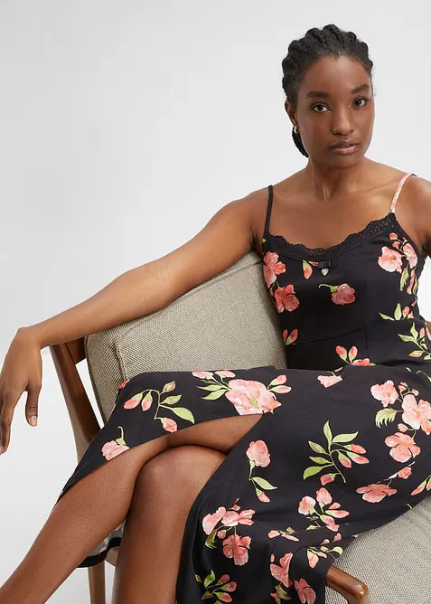 Nuisette longue avec dentelle, bonprix