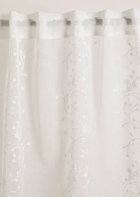 Voilage avec broderies (1 pce.), bonprix