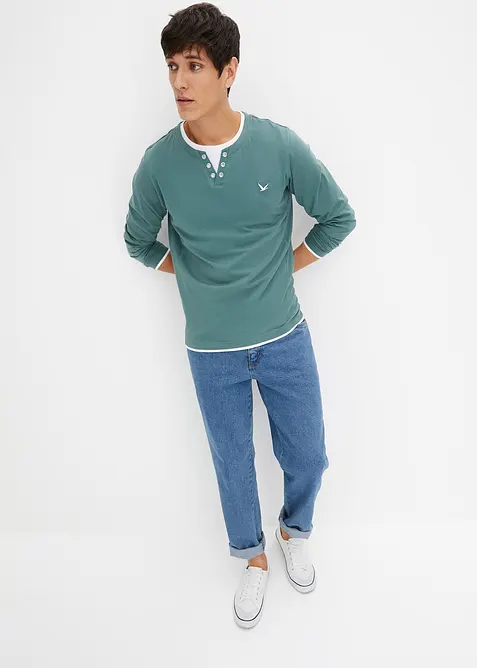 T-shirts manches longues, style 2en1, bonprix