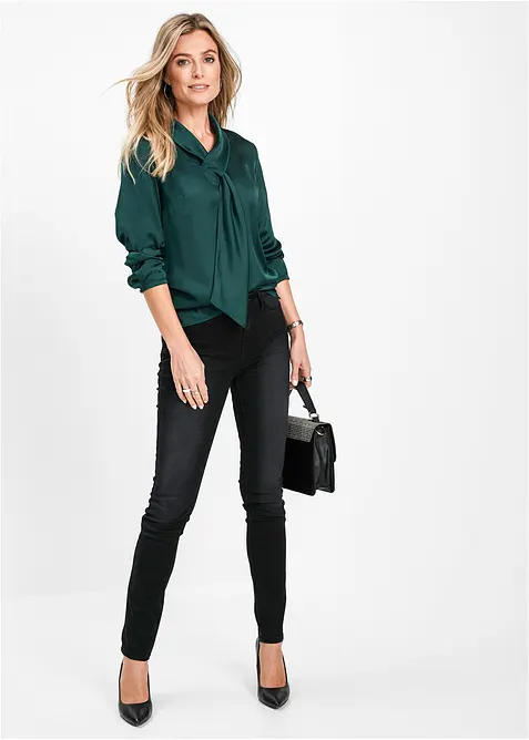 Jean skinny taille mi-haute, extensible, bonprix