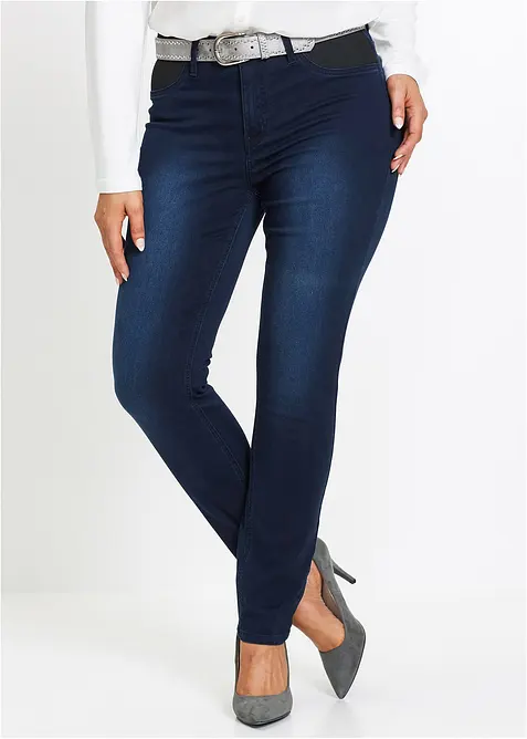 Jean skinny taille mi-haute, extensible, bonprix