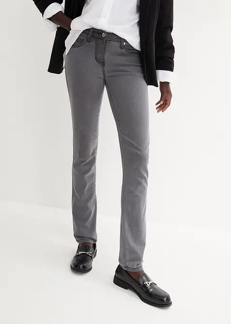 Jean slim taille mi-haute, très extensible, bonprix