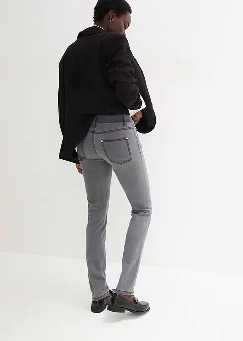 Jean slim taille mi-haute, très extensible, bonprix