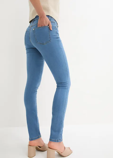 Jean slim taille mi-haute, très extensible, bonprix