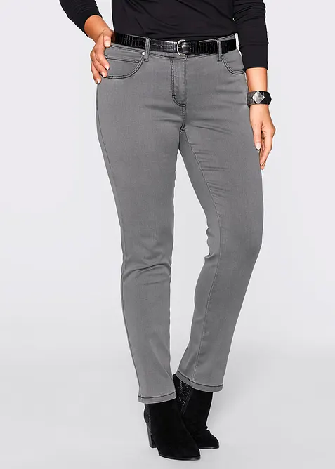 Jean slim taille mi-haute, très extensible, bonprix