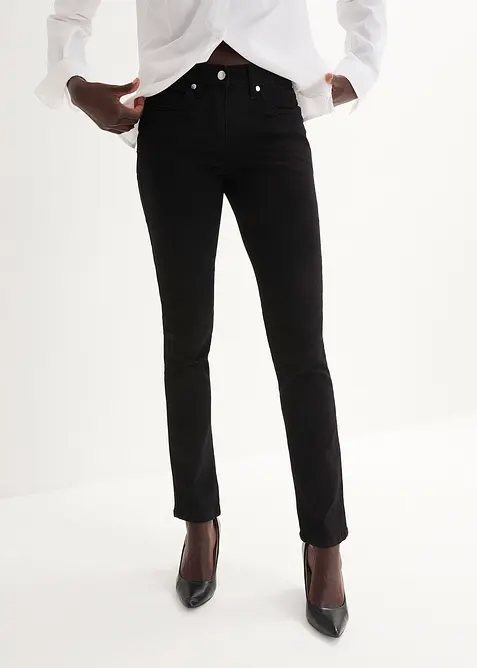 Jean slim taille mi-haute, très extensible, bonprix