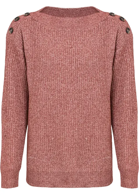 Pull oversize &agrave; boutons, bonprix