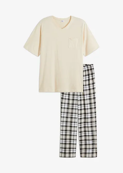 Pyjama manches courtes en coton, bonprix