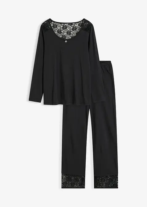 Pyjama avec dentelle, bonprix