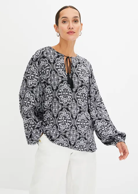 Blouse texturée, bonprix