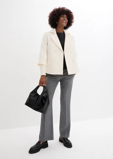 Caban avec manches en maille, bonprix