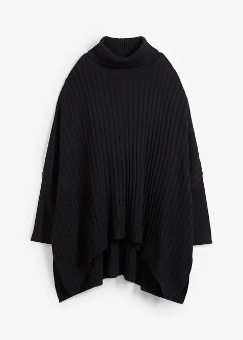 Pull poncho oversize, bonprix