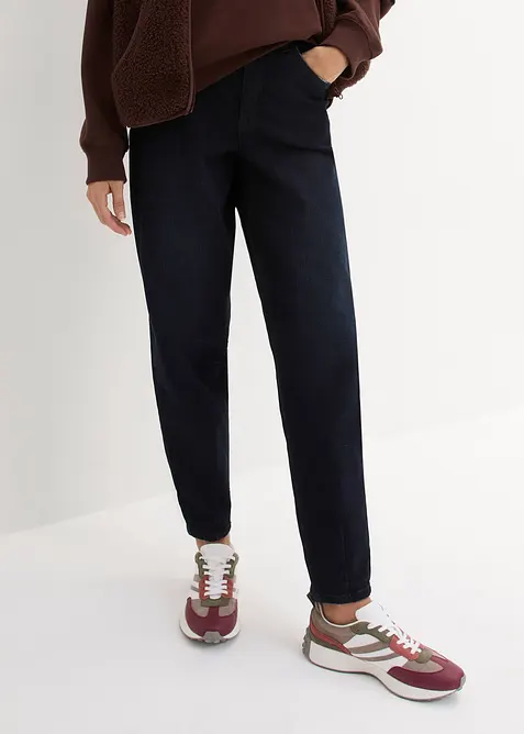 Jean barrel taille haute et élastiquée, bonprix