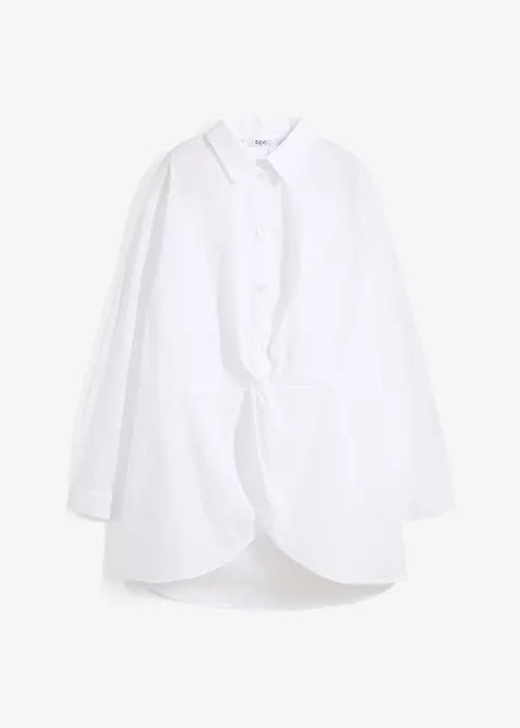 Chemisier long derrière 100% coton, bonprix