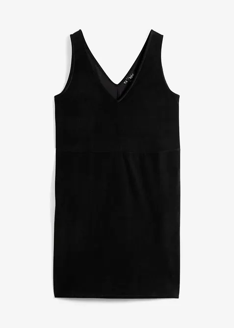 Robe chasuble en jersey velours côtelé, bonprix