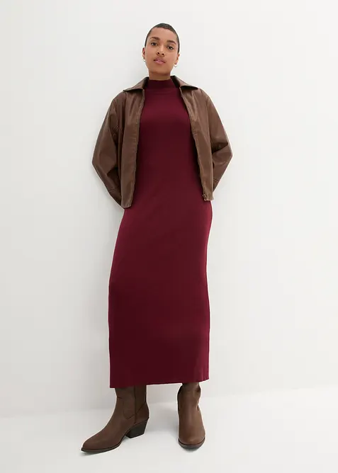 Robe longue et fluide en fine maille, bonprix