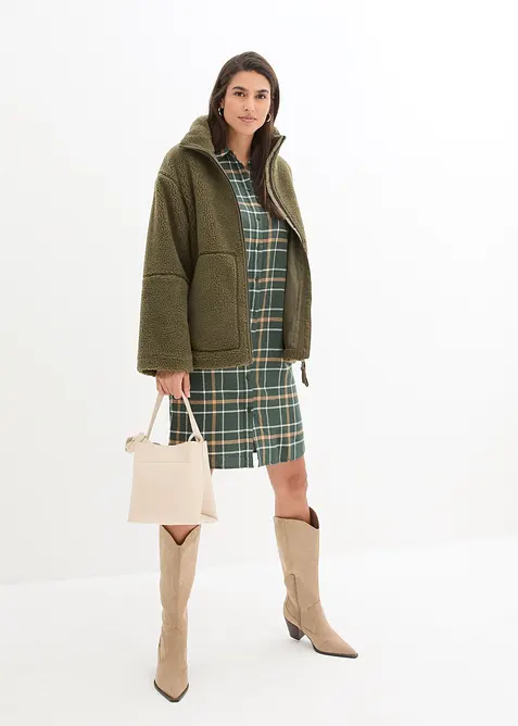 Veste en sherpa doublée, bonprix