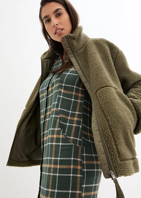 Veste en sherpa doublée, bonprix