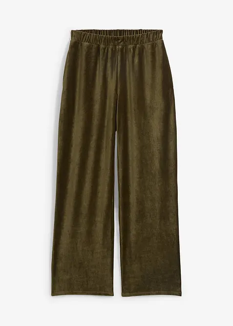 Pantalon velours c&ocirc;tel&eacute; &agrave; taille &eacute;lastiqu&eacute;e, bonprix