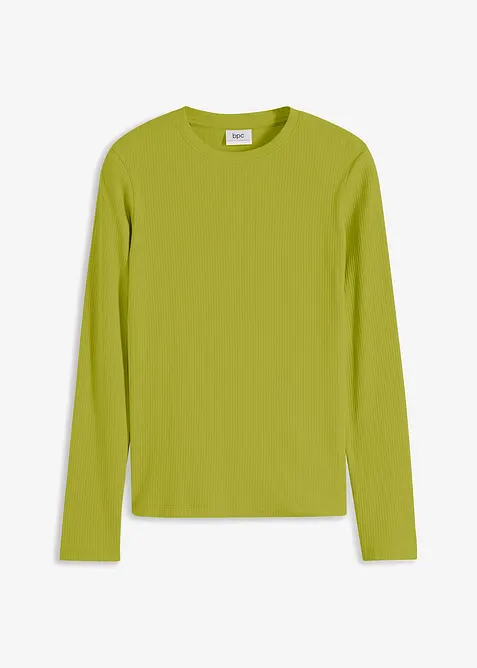 T-shirt c&ocirc;tel&eacute; manches longues 100&nbsp;% coton, bonprix