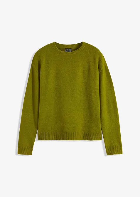 Pull col rond &agrave; &eacute;paules descendues, bonprix